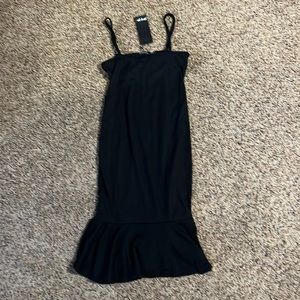 Mini little black dress